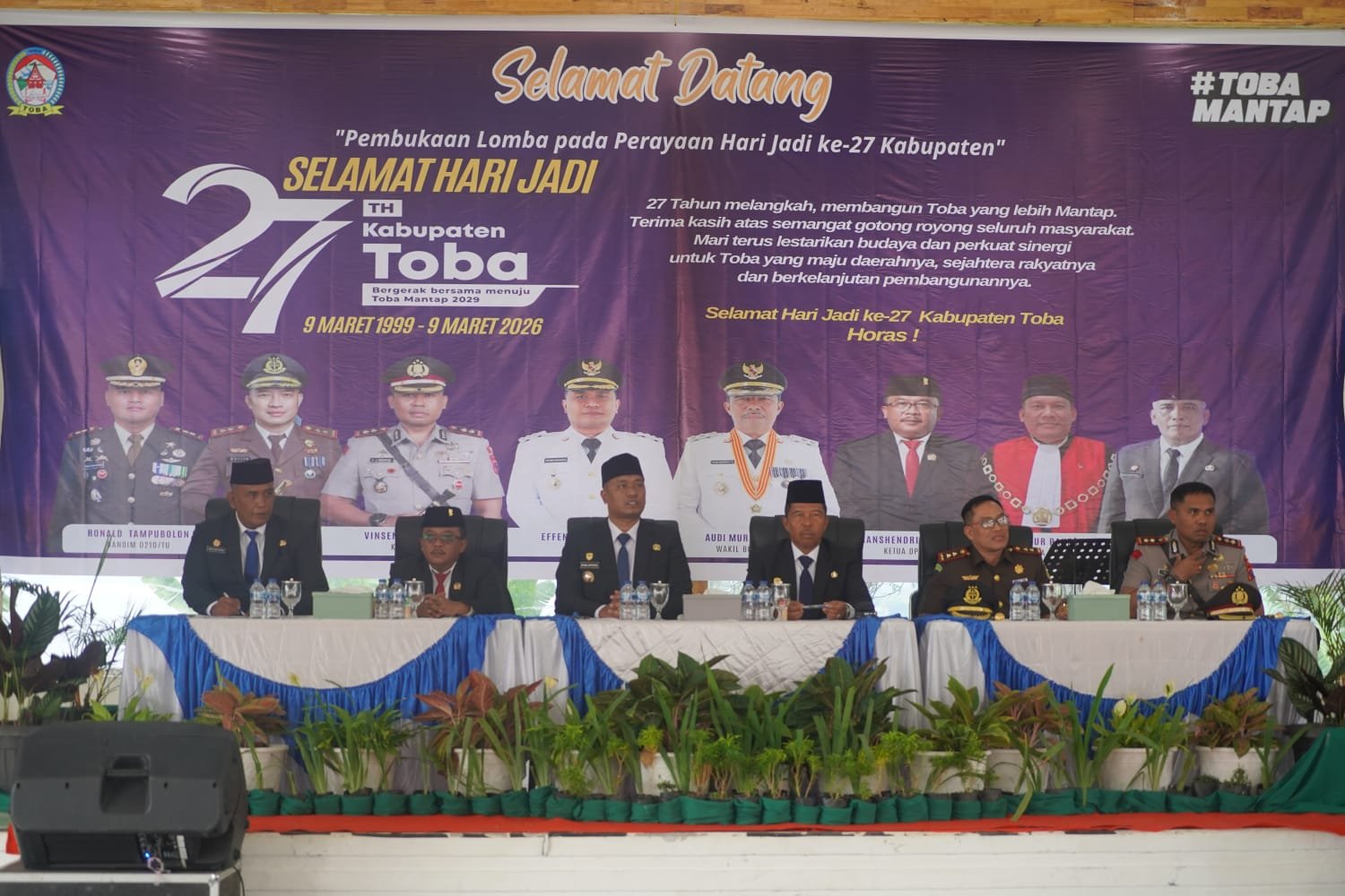 Rapat Paripurna DPRD Kabupaten Toba Peringati Hari Jadi ke-27:  Bupati Ajak Meningkatkan Rasa Memiliki