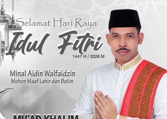 Ucapan Selamat Idul Fitri 1447 H dariAnggota Dewan DPRD Kabupaten Bogor & Ketua Fraksi PDI Perjuangan Mu’ad Khalim
