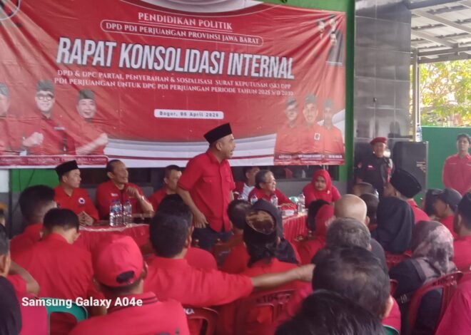 Rapat Konsolidasi Internal DPD PDIP di Cileungsi, DPC Dapatkan SK Dari DPP